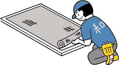 扉のがたつき網戸の張り替え